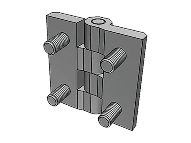 Product image of ELESA® CFM-p - Hinges with threaded studs, steel nickel plated