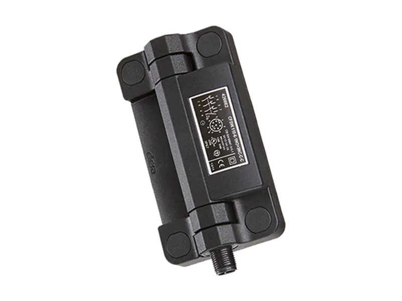 产品图片：ELESA® CFSW-C-C - 含内置安全开关的铰链 下方 8 导线连接插头