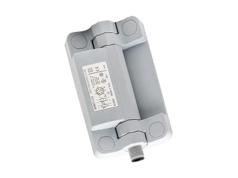 产品图片：ELESA® CFSW-C-C - 含内置安全开关的铰链 下方 8 导线连接插头