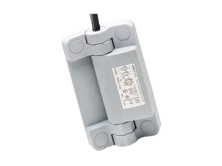 Product image of ELESA® CFSW-F-A - Hinges with built-in safety multiple switch 2 or 5 m cable, 8 conductors, top axial output