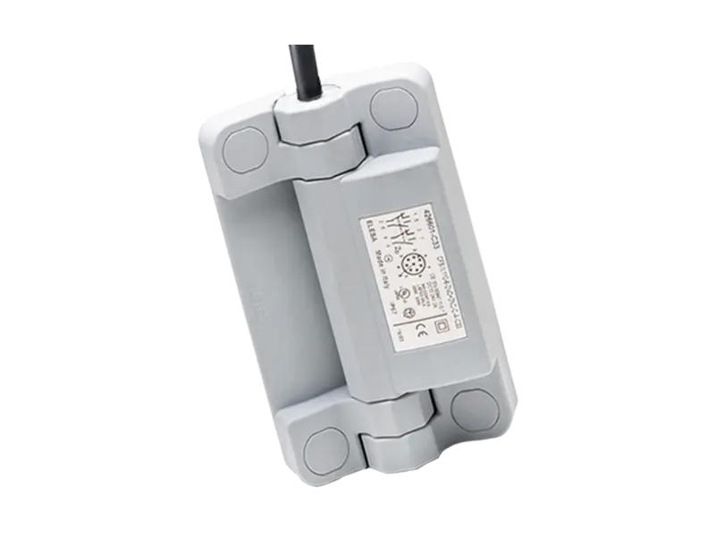 Product image of ELESA® CFSW-F-A - Hinges with built-in safety multiple switch 2 or 5 m cable, 8 conductors, top axial output