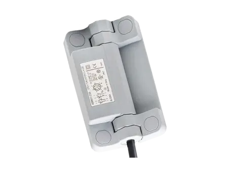 产品图片：ELESA® CFSW-F-C - 含内置安全开关的铰链 2 米或 5 米电缆，下方 8 导线输出端