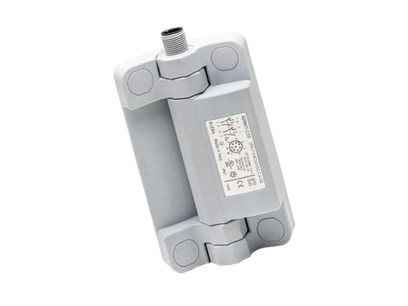 Product image of ELESA® CFSW-C-A - Hinges with built-in safety multiple switch 8-pole male connector top axial output
