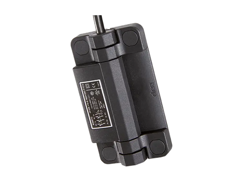 产品图片：ELESA® CFSW-F-A - 含内置安全开关的铰链 2 米或 5 米电缆，上方 8 导线输出端