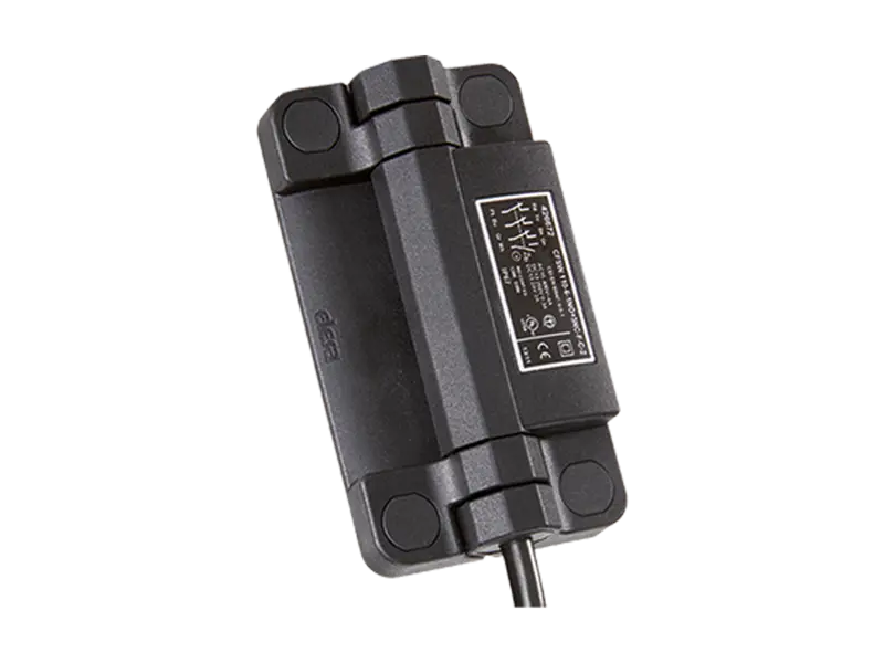 产品图片：ELESA® CFSW-F-C - 含内置安全开关的铰链 2 米或 5 米电缆，下方 8 导线输出端