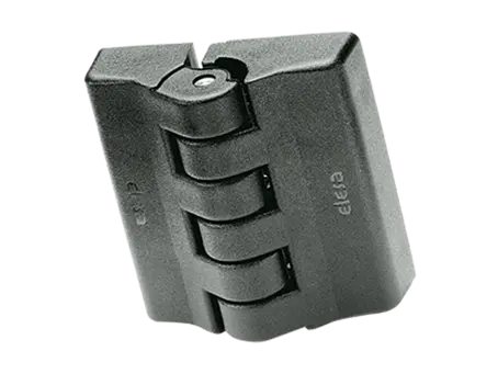 Product image of ELESA® CFA-F-B - Hinges with detent position at 90° with brass boss nickel plated and tapped blind holes