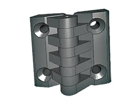 Product image of ELESA® CFA-F-SH - Hinges with detent position at 90° with pass-through holes for countersunk head screws