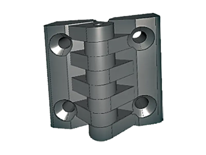 Product image of ELESA® CFA-F-SH - Hinges with detent position at 90° with pass-through holes for countersunk head screws