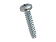 Product image of Pozi pan head tapping screws form Z, with flat end type F