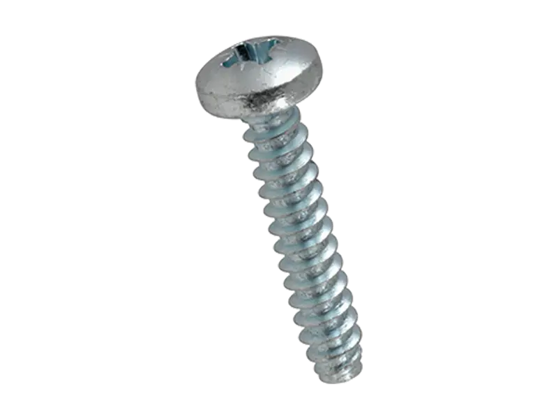 Product image of Pozi pan head tapping screws form Z, with flat end type F