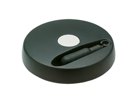 Product image of ELESA® VDS+IR - Solid handwheels with fold-away handle and black-oxide steel boss