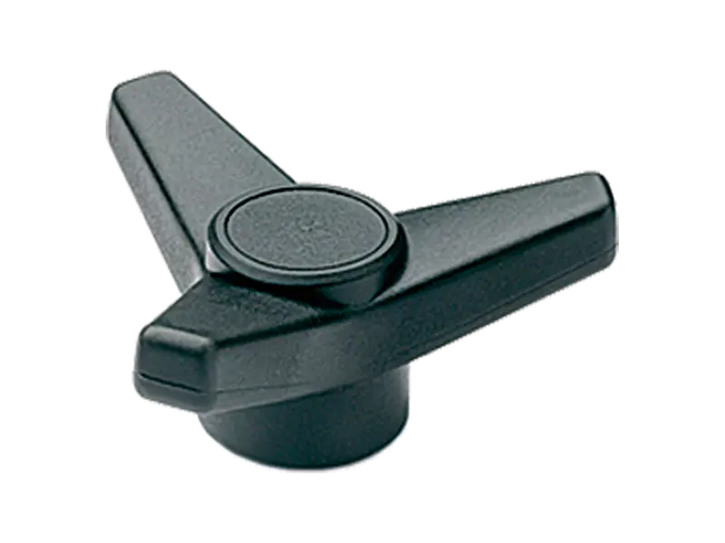 Product image of ELESA® VB.639 - Three-arm knobs with metal boss brass boss, tapped blind hole