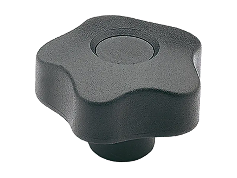 Product image of ELESA® VCT. - Lobe knobs with brass boss and tapped through-hole