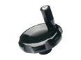 Product image of ELESA® VL.140+I - Lobe knobs with revolving handle, black-oxide steel hub and pre-drilled blind hole