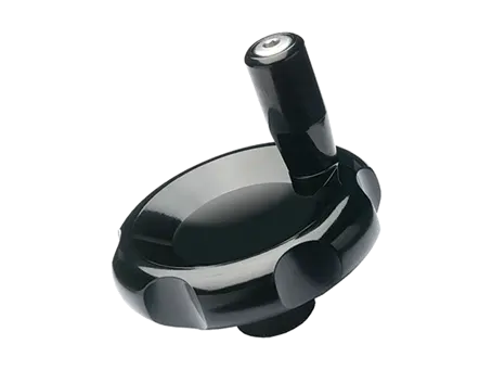 Product image of ELESA® VL.140+I - Lobe knobs with revolving handle, black-oxide steel hub and pre-drilled blind hole