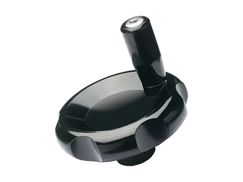 Product image of ELESA® VL.140+I - Lobe knobs with revolving handle, black-oxide steel hub and pre-drilled blind hole