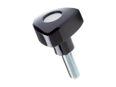 Product image of ELESA® VTR-p - Lock knobs with aluminum cover plate and threaded stud, steel zinc plated