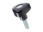 产品图片：ELESA® VTR-p - 锁紧旋钮 带铝质板盖和钢质镀锌螺柱