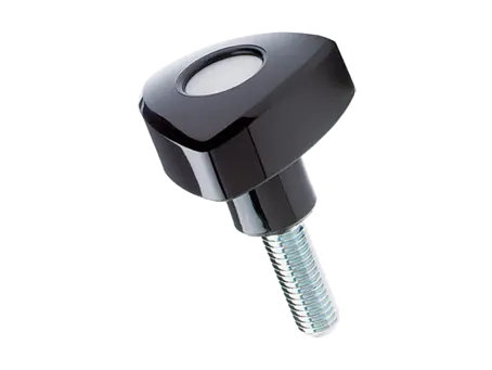 Product image of ELESA® VTR-p - Lock knobs with aluminum cover plate and threaded stud, steel zinc plated