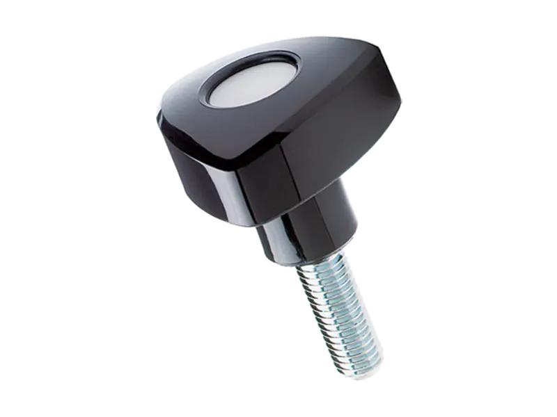 Product image of ELESA® VTR-p - Lock knobs with aluminum cover plate and threaded stud, steel zinc plated