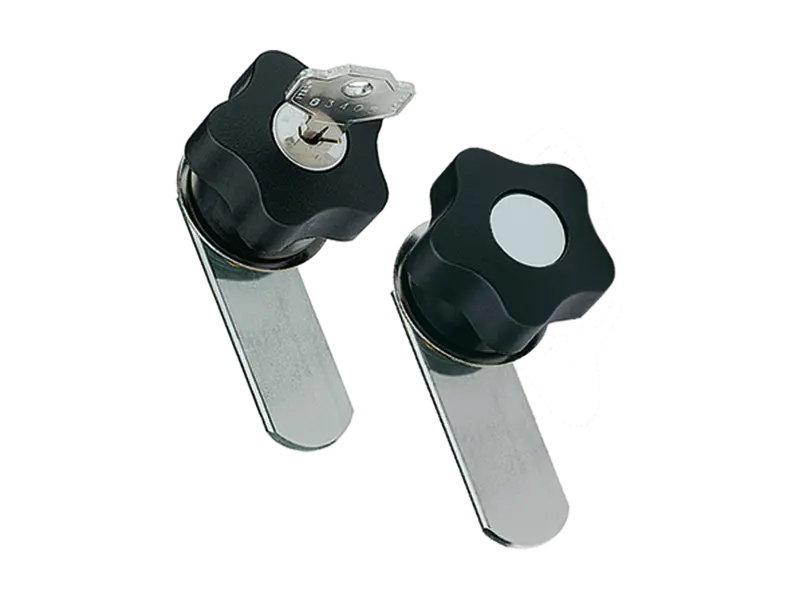 产品图片：ELESA® VC.308 - 带锁舌型的锁扣式旋钮 带闭合锁舌，碳钢镀锌