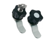 Product image of ELESA® VC.309 - Latch-type knobs with lock with folded closing latch, steel zinc plated