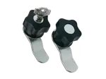 Product image of ELESA® VC.309 - Latch-type knobs with lock with folded closing latch, steel zinc plated
