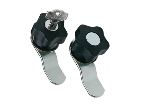 Product image of ELESA® VC.309 - Latch-type knobs with lock with folded closing latch, steel zinc plated