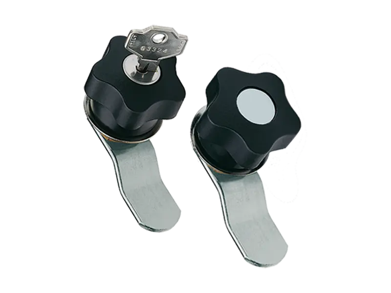 Product image of ELESA® VC.309 - Latch-type knobs with lock with folded closing latch, steel zinc plated