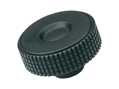 Product image of ELESA® MBT. - Diamond cut knurled knobs with brass boss with blind hole H9