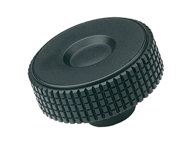 Product image of ELESA® MBT. - Diamond cut knurled knobs with brass boss with blind hole H9