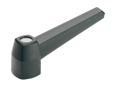 Product image of ELESA® MF. - Lever handles with brass boss, threaded blind hole