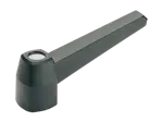 Product image of ELESA® MF. - Lever handles with brass boss, threaded blind hole