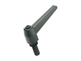 Product image of ELESA® MR.p - Adjustable handles with threaded stud, steel black-oxide