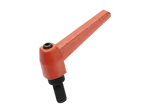 Product image of ELESA® MR.p - Adjustable handles with threaded stud, steel black-oxide