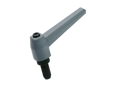 Product image of ELESA® MR.p - Adjustable handles with threaded stud, steel black-oxide