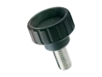 Product image of ELESA® BT.p - Fluted grip knobs with threaded stud, steel zinc plated