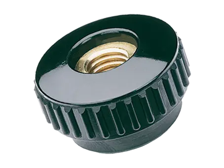 Product image of ELESA® B.193 FP - Knurled grip knobs with brass boss and tapped through-hole