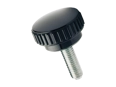 Product image of ELESA® B.193 p - Knurled grip knobs with threaded stud, steel zinc plated