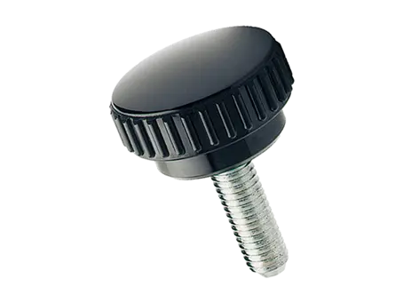 Product image of ELESA® B.193 p - Knurled grip knobs with threaded stud, steel zinc plated