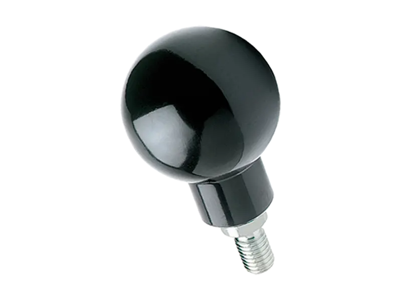 Product image of ELESA® P.111+x - Revolving handles with threaded stud and spanner flats, steel zinc plated