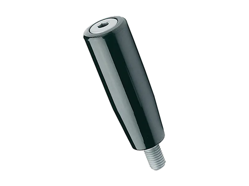 Product image of ELESA® I.281+x - Revolving handles with threaded stud, steel matte chrome-plated, handle with hex socket
