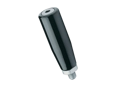 Product image of ELESA® I.281+x+Gh - Revolving handles with threaded stud and spanner flats, steel matte chrome-plated, handle with hex socket