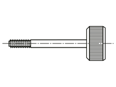 Technical drawing with dimensions of TUBTARA® MS3 - Mandrel with turning knob for setting tools