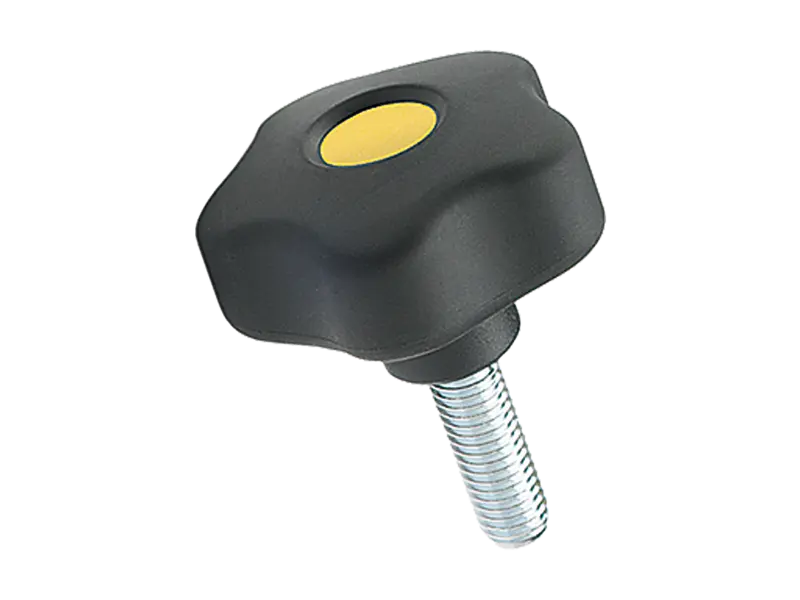 Product image of ELESA® VCT.p SOFT - Lobe knobs with threaded stud, steel zinc plated