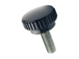 Product image of ELESA® B.193-SST-p - Knurled grip knobs with threaded stud, stainless steel