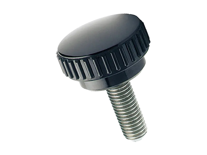 Product image of ELESA® B.193-SST-p - Knurled grip knobs with threaded stud, stainless steel