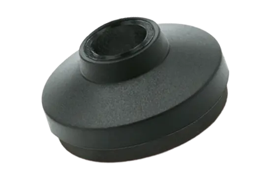 BN 20090 | Bases with NBR rubber no-slip disk, hardness 70 Shore A