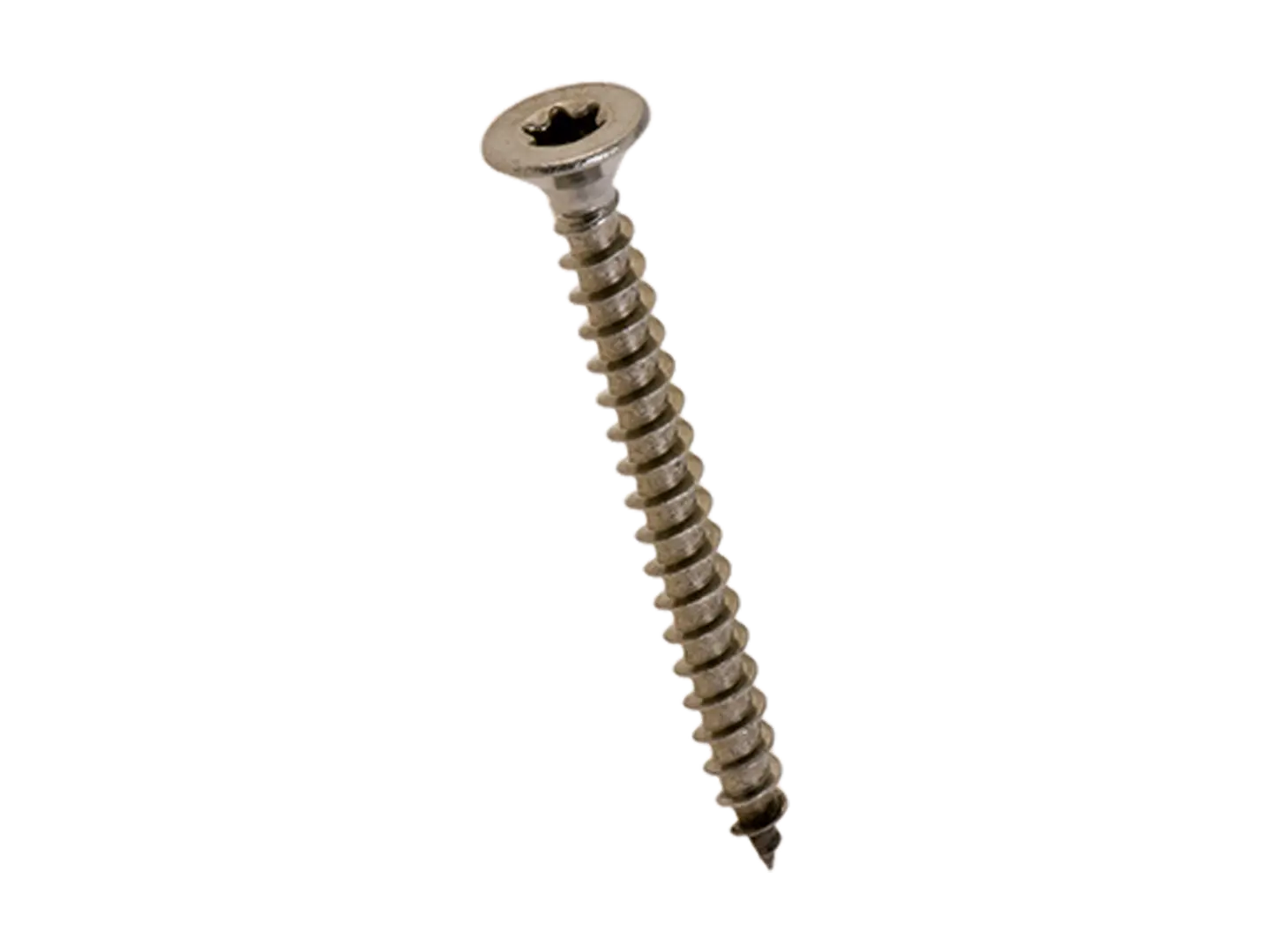 BN 20149 | Hexalobular (6 Lobe) socket flat countersunk head double neck chipboard screws, fully threaded