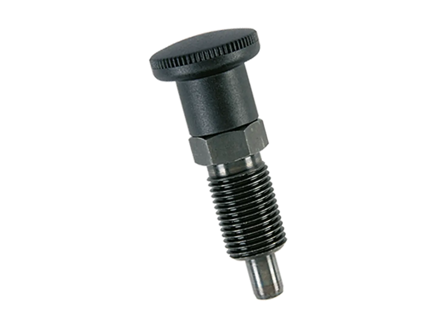 BN 20210 | Index plungers compact with metric fine thread and hex collar with locking